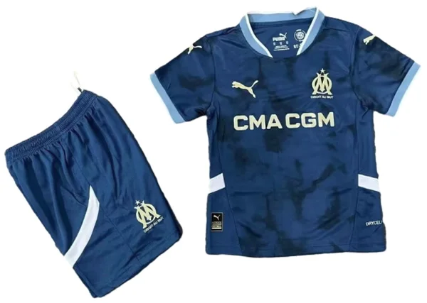 Segunda Conjunto De Niños Marsella 2024 2025 Azul Marsella Niños Conjunto 2024 2025 Segunda Azul - Tuta Marsella Niños | tiendasdefutboles