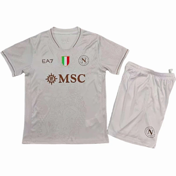 Segunda Conjunto De Niños Napoli 2025 2026 Amarillo SSC Napoli Niños Conjunto 2025 2026 Segunda Amarillo - Tuta SSC Napoli Niños | tiendasdefutboles