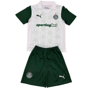 SE Palmeiras Niños Conjunto 2025 2026 Segunda Blanco - Tuta SE Palmeiras Niños | tiendasdefutboles