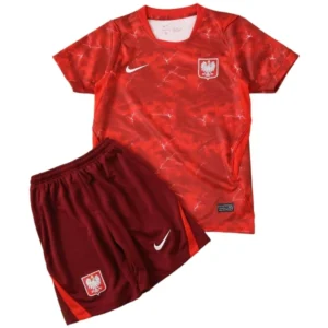 Polonia Niños Conjunto 2026 Segunda Rojo - Polonia Niños Barata | tiendasdefutboles