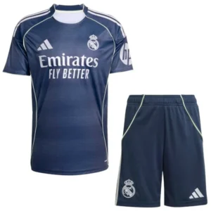Real Madrid Niños Conjunto 2025 2026 Segunda Azul - Tuta Real Madrid Niños | tiendasdefutboles