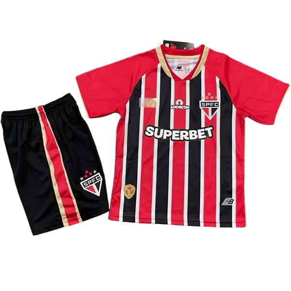Segunda Conjunto De Niños São Paulo 2025 2026 Rojo São Paulo Niños Conjunto 2025 2026 Segunda Rojo - Tuta São Paulo Niños | tiendasdefutboles