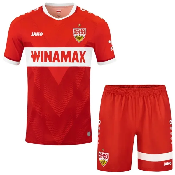 Segunda Conjunto De Niños Stuttgart 2024 2025 Rojo VfB Stuttgart Niños Conjunto 2024 2025 Segunda Rojo - Tuta VfB Stuttgart Niños | tiendasdefutboles