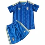 Suecia Niños Conjunto 2026 Segunda Azul - Suecia Niños Barata | tiendasdefutboles