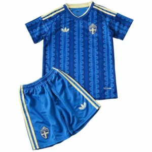 Suecia Niños Conjunto 2026 Segunda Azul - Suecia Niños Barata | tiendasdefutboles