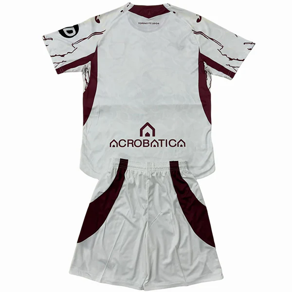 Segunda Conjunto De Niños Torino 2025 2026 Blanco Torino Niños Conjunto 2025 2026 Segunda Blanco - Torino Niños Barata | tiendasdefutboles