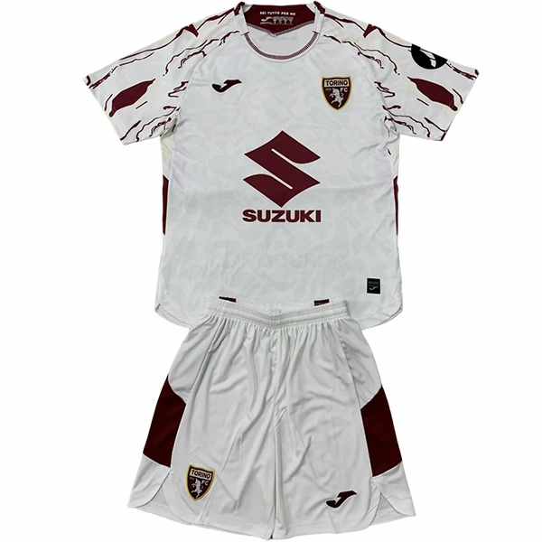 Segunda Conjunto De Niños Torino 2025 2026 Blanco Torino Niños Conjunto 2025 2026 Segunda Blanco - Torino Niños Barata | tiendasdefutboles