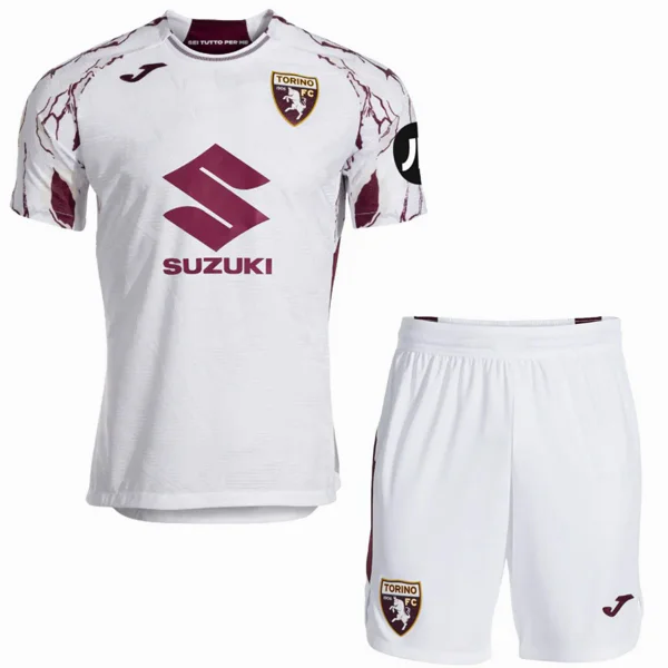 Segunda Conjunto De Niños Torino 2025 2026 Blanco Torino Niños Conjunto 2025 2026 Segunda Blanco - Torino Niños Barata | tiendasdefutboles