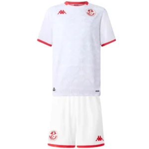 Túnez Niños Conjunto 2026 Segunda Blanco - Túnez Niños Barata | tiendasdefutboles
