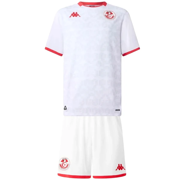Segunda Conjunto De Niños Túnez 2026 Blanco Túnez Niños Conjunto 2026 Segunda Blanco - Túnez Niños Barata | tiendasdefutboles