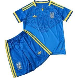 Ucrania Niños Conjunto 2026 Segunda Azul - Ucrania Niños Barata | tiendasdefutboles