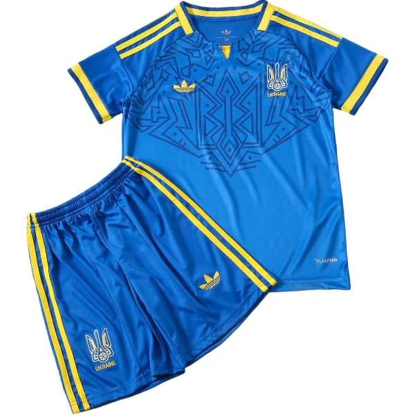 Segunda Conjunto De Niños Ucrania 2026 Azul Ucrania Niños Conjunto 2026 Segunda Azul - Ucrania Niños Barata | tiendasdefutboles