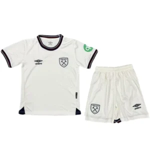 West Ham United Niños Conjunto 2025 2026 Segunda Blanco - Tuta West Ham United Niños | tiendasdefutboles