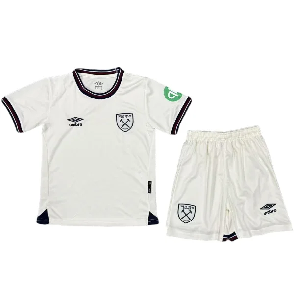 Segunda Conjunto De Niños West Ham United 2025 2026 Blanco West Ham United Niños Conjunto 2025 2026 Segunda Blanco - Tuta West Ham United Niños | tiendasdefutboles