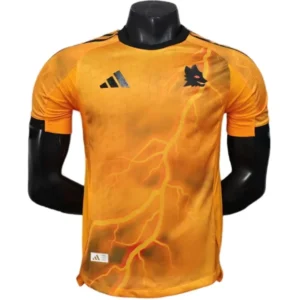 AS Roma Camiseta Edición Jugadores 2025 2026 Segunda Naranja - Camiseta As Roma | tiendasdefutboles