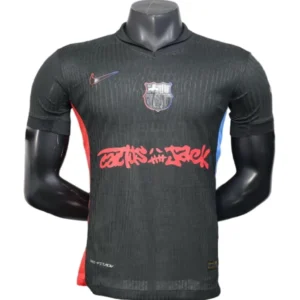 FC Barcelona Camiseta Edición Jugadores 2024 2025 Segunda Negra - Camiseta Barcelona | tiendasdefutboles