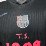 Segunda Jugadores Camiseta Barcelona 2024 2025 Negro Rojo