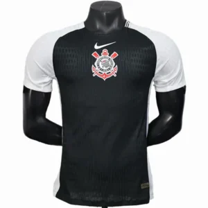 Corinthians Paulista Camiseta Edición Jugadores 2025 2026 Segunda Negra | tiendasdefutboles