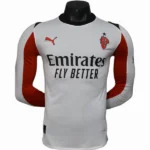 Segunda Jugadores Camiseta Manga Larga AC Milan 2025 2026 Blanco