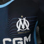 Segunda Jugadores Camiseta Marsella 2025 2026 Negro Azul