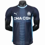 Segunda Jugadores Camiseta Marsella 2025 2026 Negro Azul