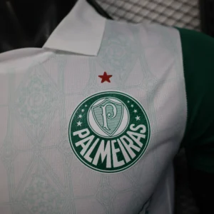 SE Palmeiras Camiseta Edición Jugadores 2025 2026 Segunda Blanca - Camiseta Kidsuper X Se Palmeiras Graphic Masculina | tiendasdefutboles
