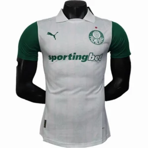 SE Palmeiras Camiseta Edición Jugadores 2025 2026 Segunda Blanca - Camiseta Kidsuper X Se Palmeiras Graphic Masculina | tiendasdefutboles