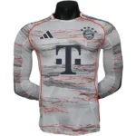 Segunda Jugadores Manga Larga Bayern Múnich 2025 2026 Blanco