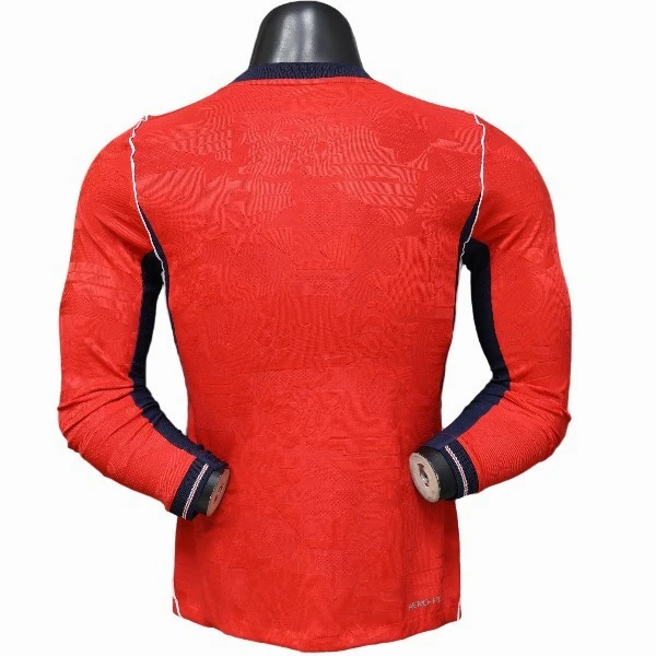 Segunda Jugadores Manga Larga Inglaterra 2026 Rojo Inglaterra Camiseta Edición Jugadores 2026 Segunda Roja - Camiseta Inglaterra | tiendasdefutboles