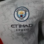 Segunda Jugadores Manga Larga Manchester City 2025 2026 Blanco
