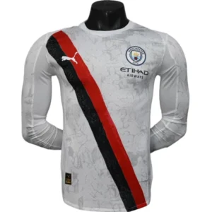 Manchester City Camiseta Edición Jugadores 2025 2026 Segunda Blanca - Camiseta Manchester City | tiendasdefutboles