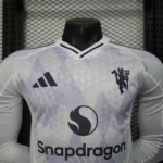 Segunda Jugadores Manga Larga Manchester United 2025 2026 Blanco