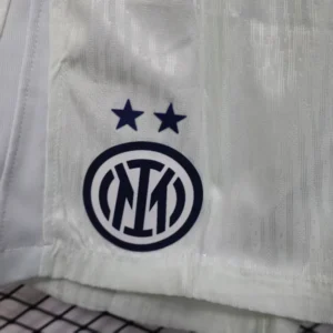 Inter Milán Pantalones Edición Jugadores 2025 2026 Segunda Blanco - Pantaloncini Inter Milán | tiendasdefutboles
