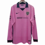 Segunda Manga Larga Boca Juniors Retro 2013 2014 Rosa