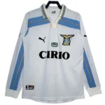 Segunda Manga Larga Lazio Retro 1998 2000 Blanco