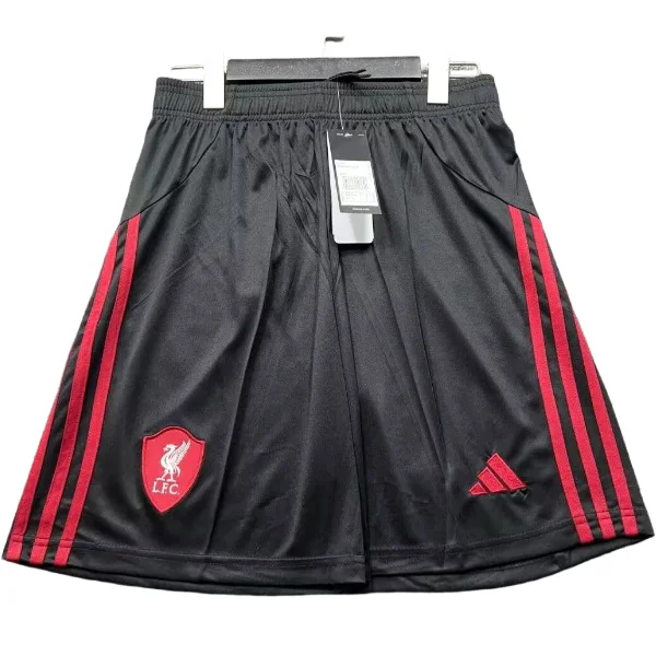 Segunda Pantalones Liverpool 2025 2026 Negro Liverpool Pantalones 2025 2026 Segunda Negro - Maglia Liverpool | tiendasdefutboles