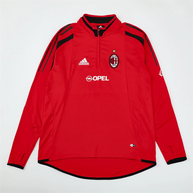 Sudadera Entrenamiento AC Milan 2004 2005 Rojo AC Milan Chándal 2004 2005 Rojo - Maglia Ac Milan | tiendasdefutboles
