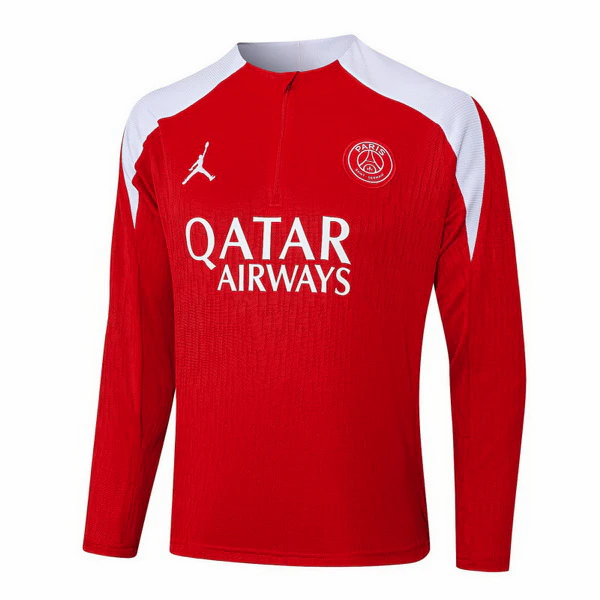 Sudadera Entrenamiento Paris Saint Germain 2025 2026 Rojo Blanco Paris Saint Germain Chándal 2025 2026 Rojo - Maglia Paris Saint Germain | tiendasdefutboles