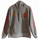 Sudaderas Con Capucha España 2026 Gris Rojo