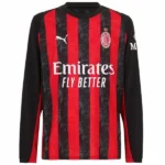 Tailandia Casa Camiseta Manga Larga AC Milan 2025 2026 Rojo
