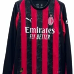 Tailandia Casa Camiseta Manga Larga AC Milan 2025 2026 Rojo