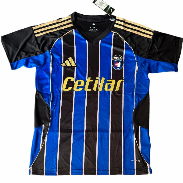 Tailandia Casa Camiseta Pisa 2025 2026 Azul Negro Pisa Camiseta 2025 2026 Casa Azul - Camiseta Serie A Pisa | tiendasdefutboles