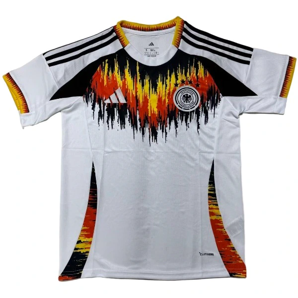 Tailandia Especial Camiseta Alemania 2026 Blanco Negro Amarillo Alemania Camiseta 2026 Especial Blanca - Camiseta Alemania | tiendasdefutboles