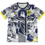 Tailandia Especial Camiseta Brasil 2026 Gris Blanco Amarillo