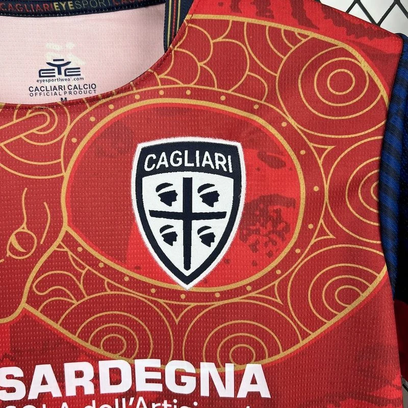 Tailandia Especial Camiseta Cagliari 2025 2026 Rojo Cagliari Calcio Camiseta 2025 2026 Especial Roja - Camiseta Serie A Cagliari Calcio | tiendasdefutboles