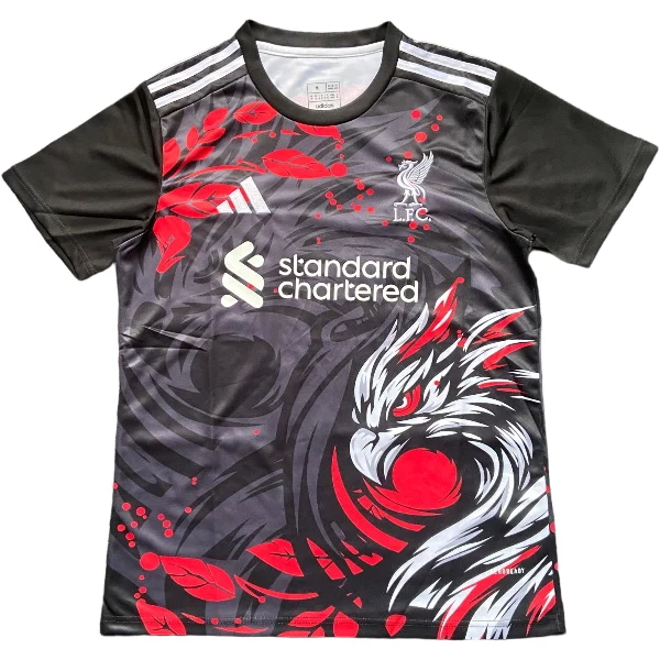 Tailandia Especial Camiseta Liverpool 2025 2026 Negro Rojo Liverpool Camiseta 2025 2026 Especial Negra - Camiseta Liverpool | tiendasdefutboles