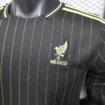 Tailandia Especial Camiseta Mexico 2026 Negro Amarillo