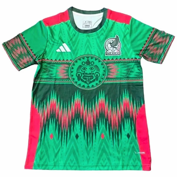 Tailandia Especial Camiseta Mexico 2026 Verde Rojo México Camiseta 2026 Especial Verde - Camiseta Selección México | tiendasdefutboles