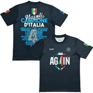 SSC Napoli Camiseta 2025 Especial Negra - Camiseta Serie A SSC Napoli | tiendasdefutboles