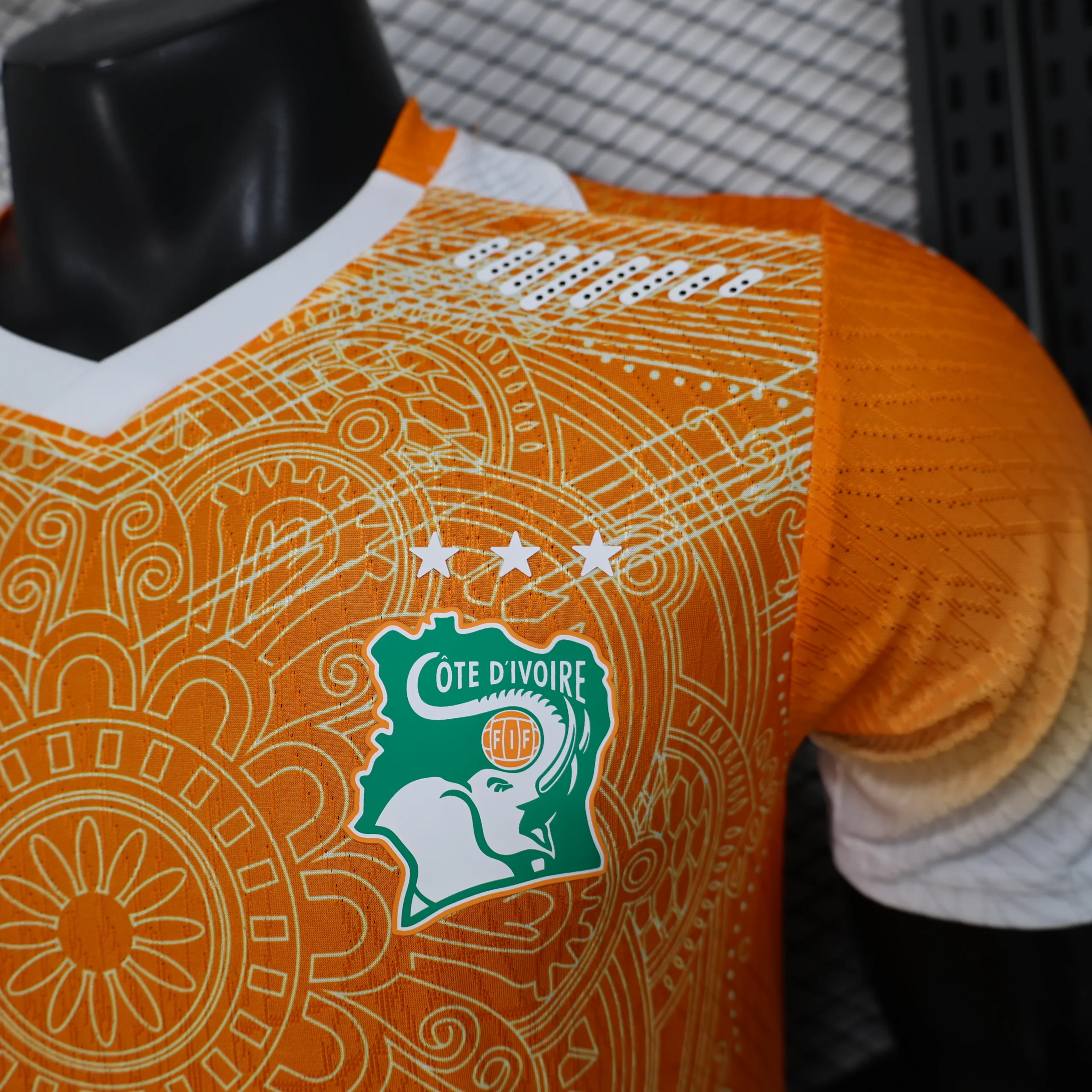 Tailandia Especial Jugadores Camiseta Costa De Marfil 2026 Naranja Blanco Costa De Marfil Camiseta Edición Jugadores 2026 Especial Naranja - Camiseta Costa De Marfil | tiendasdefutboles